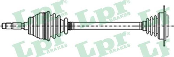 LPR DS51082 - Drive Shaft autospares.lv