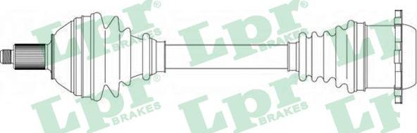 LPR DS51126 - Drive Shaft autospares.lv