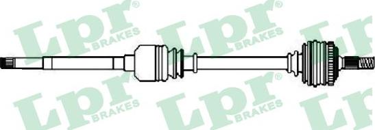 LPR DS15040 - Drive Shaft autospares.lv