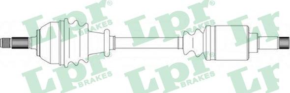 LPR DS16055 - Drive Shaft autospares.lv