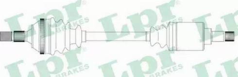 LPR DS16082 - Drive Shaft autospares.lv