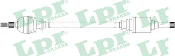 LPR DS16038 - Drive Shaft autospares.lv