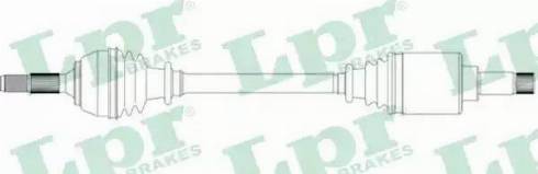 LPR DS16175 - Drive Shaft autospares.lv