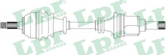 LPR DS38015 - Drive Shaft autospares.lv