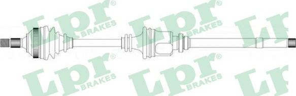 LPR DS38086 - Drive Shaft autospares.lv