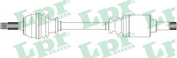 LPR DS38035 - Drive Shaft autospares.lv