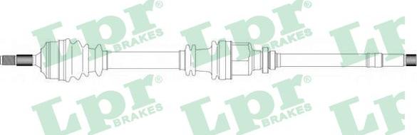 LPR DS38136 - Drive Shaft autospares.lv