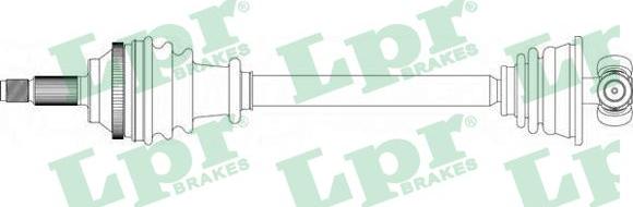 LPR DS37073 - Drive Shaft autospares.lv