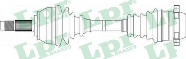 LPR DS20180 - Drive Shaft autospares.lv