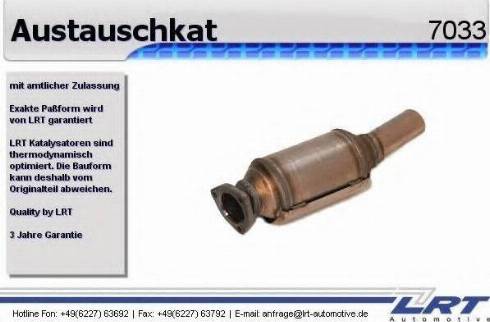 LRT 7033 - Catalytic Converter autospares.lv