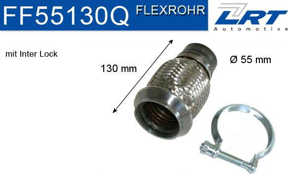 LRT FF55130Q - Repair Pipe, catalytic converter autospares.lv