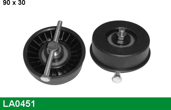 LUCAS LA0451 - Pulley, v-ribbed belt autospares.lv