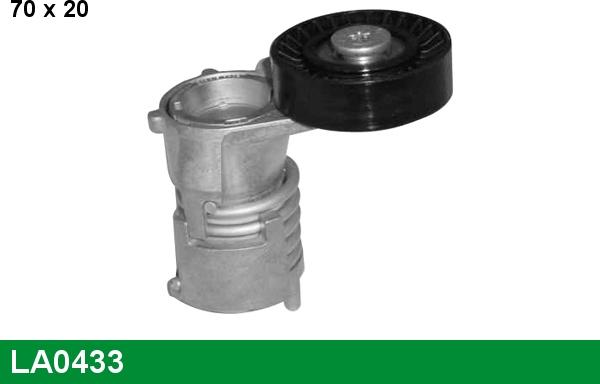 LUCAS LA0433 - Belt Tensioner, v-ribbed belt autospares.lv