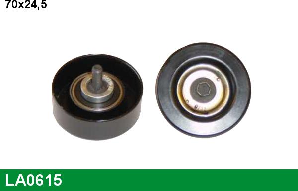 LUCAS LA0615 - Pulley, v-ribbed belt autospares.lv