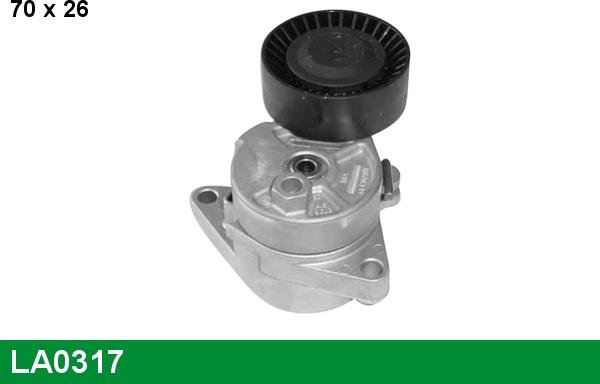 LUCAS LA0317 - Belt Tensioner, v-ribbed belt autospares.lv