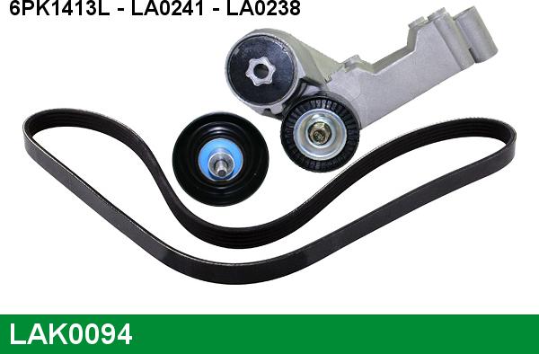 LUCAS LAK0094 - V-Ribbed Belt Set autospares.lv