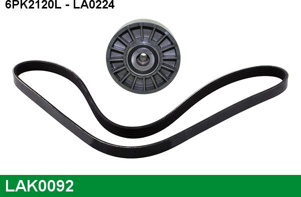 LUCAS LAK0092 - V-Ribbed Belt Set autospares.lv