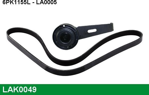 LUCAS LAK0049 - V-Ribbed Belt Set autospares.lv