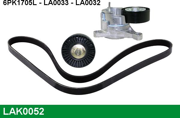 LUCAS LAK0052 - V-Ribbed Belt Set autospares.lv