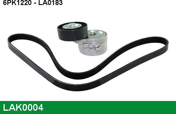LUCAS LAK0004 - V-Ribbed Belt Set autospares.lv
