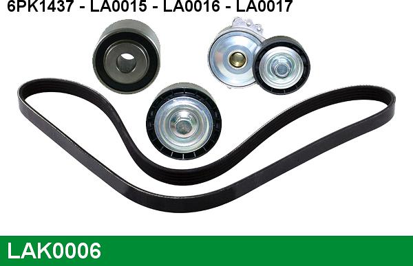 LUCAS LAK0006 - V-Ribbed Belt Set autospares.lv