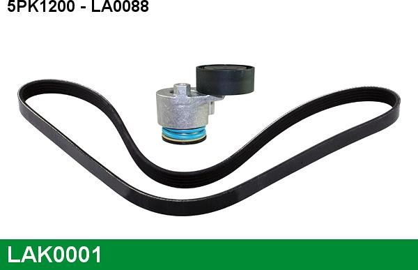 LUCAS LAK0001 - V-Ribbed Belt Set autospares.lv