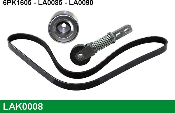 LUCAS LAK0008 - V-Ribbed Belt Set autospares.lv
