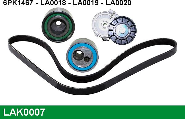 LUCAS LAK0007 - V-Ribbed Belt Set autospares.lv