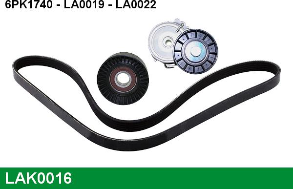 LUCAS LAK0016 - V-Ribbed Belt Set autospares.lv