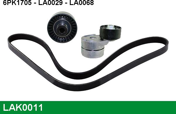 LUCAS LAK0011 - V-Ribbed Belt Set autospares.lv