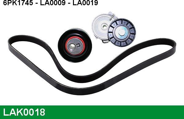 LUCAS LAK0018 - V-Ribbed Belt Set autospares.lv