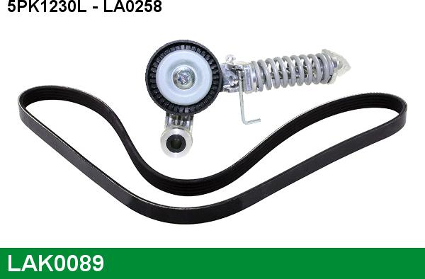 LUCAS LAK0089 - V-Ribbed Belt Set autospares.lv