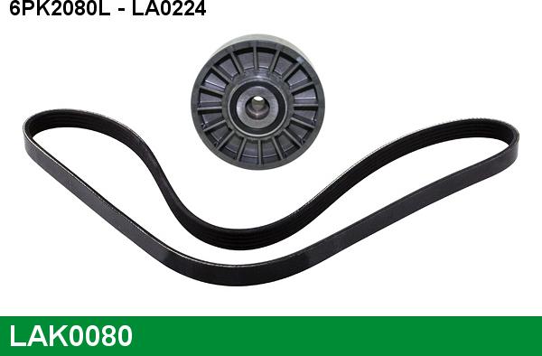 LUCAS LAK0080 - V-Ribbed Belt Set autospares.lv