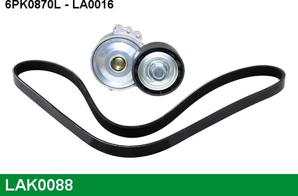 LUCAS LAK0088 - V-Ribbed Belt Set autospares.lv