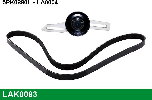 LUCAS LAK0083 - V-Ribbed Belt Set autospares.lv