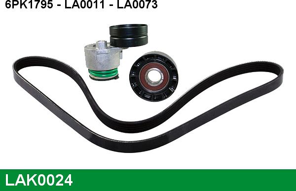 LUCAS LAK0024 - V-Ribbed Belt Set autospares.lv