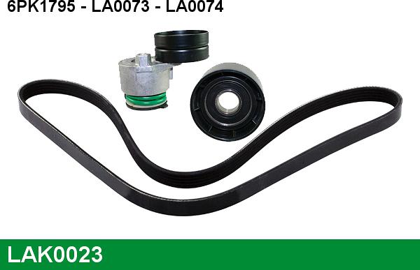 LUCAS LAK0023 - V-Ribbed Belt Set autospares.lv