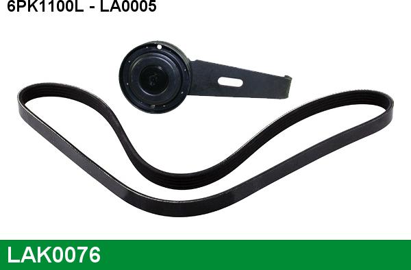 LUCAS LAK0076 - V-Ribbed Belt Set autospares.lv