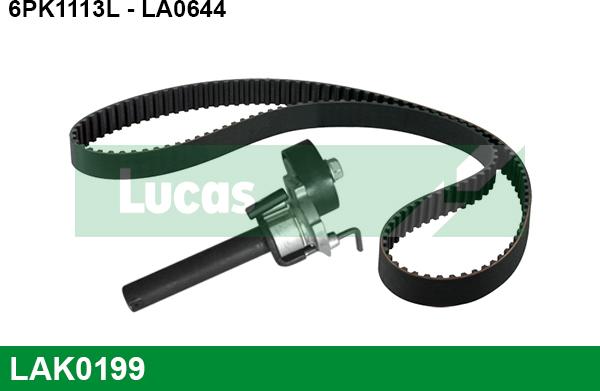 LUCAS LAK0199 - V-Ribbed Belt Set autospares.lv