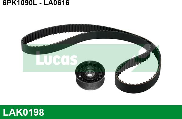 LUCAS LAK0198 - V-Ribbed Belt Set autospares.lv