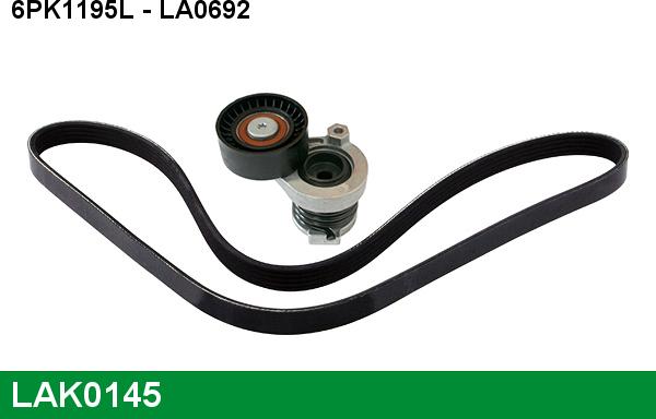 LUCAS LAK0145 - V-Ribbed Belt Set autospares.lv