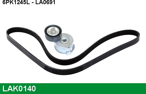 LUCAS LAK0140 - V-Ribbed Belt Set autospares.lv