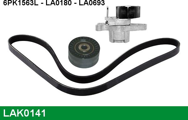 LUCAS LAK0141 - V-Ribbed Belt Set autospares.lv