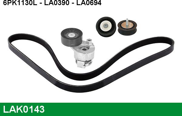 LUCAS LAK0143 - V-Ribbed Belt Set autospares.lv