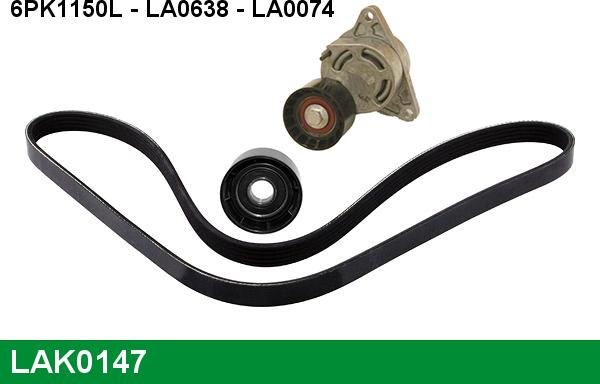 LUCAS LAK0147 - V-Ribbed Belt Set autospares.lv