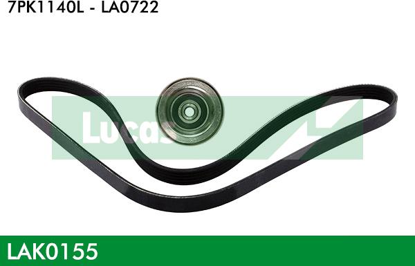 LUCAS LAK0155 - V-Ribbed Belt Set autospares.lv