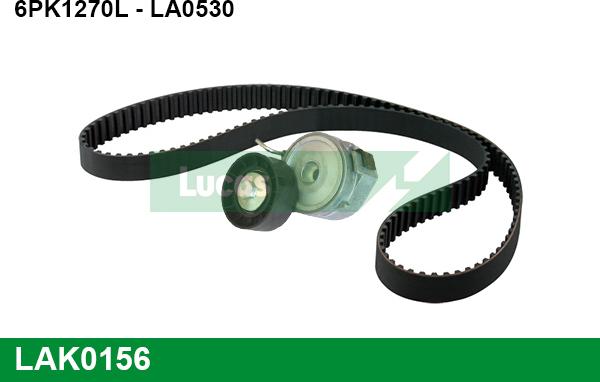 LUCAS LAK0156 - V-Ribbed Belt Set autospares.lv