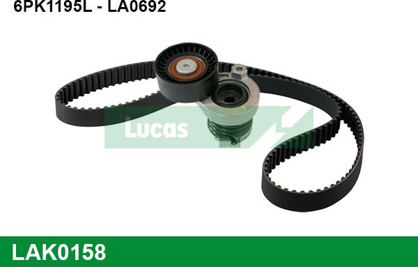 LUCAS LAK0158 - V-Ribbed Belt Set autospares.lv