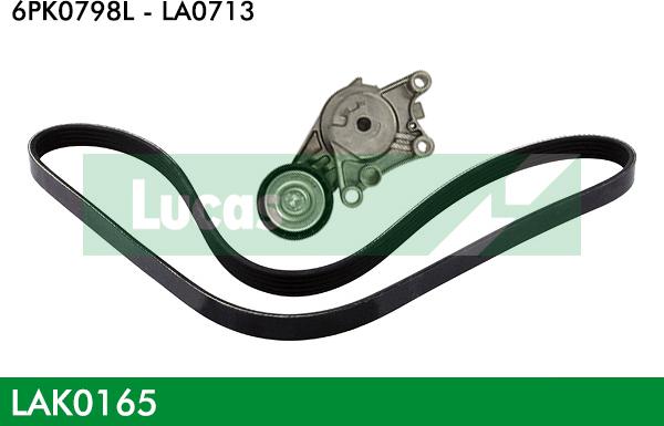 LUCAS LAK0165 - V-Ribbed Belt Set autospares.lv