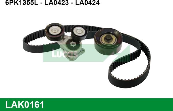 LUCAS LAK0161 - V-Ribbed Belt Set autospares.lv